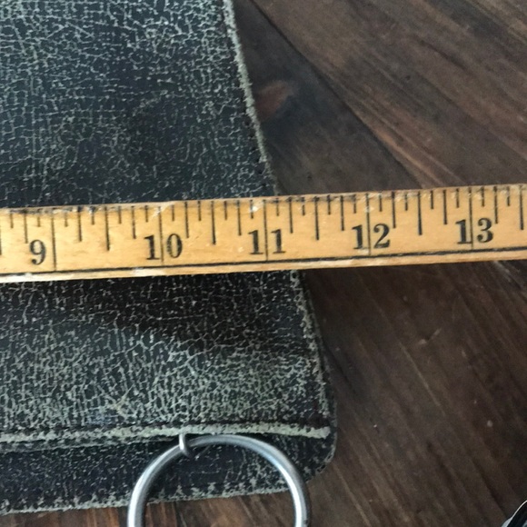 LATICO Antiqued Brown Crackle Fold over Clutch - Picture 4 of 6